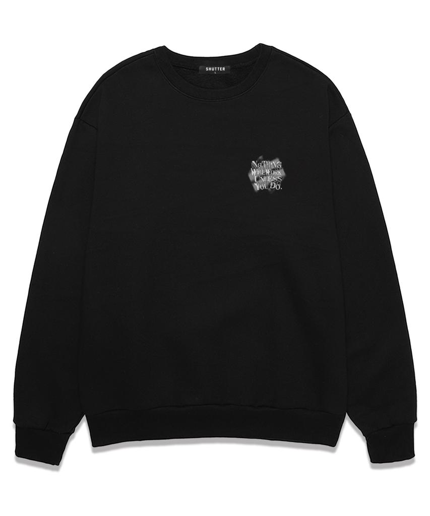 SHIRTER Nothing Blur Sweatshirt (Sls026) Black (Type A)