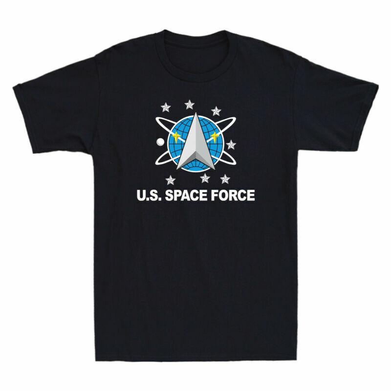 Unisexs America Military Force Us Alien Ussf Funny Space Ufo Tshirt Cotton S