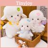 Cute Flower Lace Bow Scarf Plush Cartoon Lamb Doll Gift  For Kids And Collectors