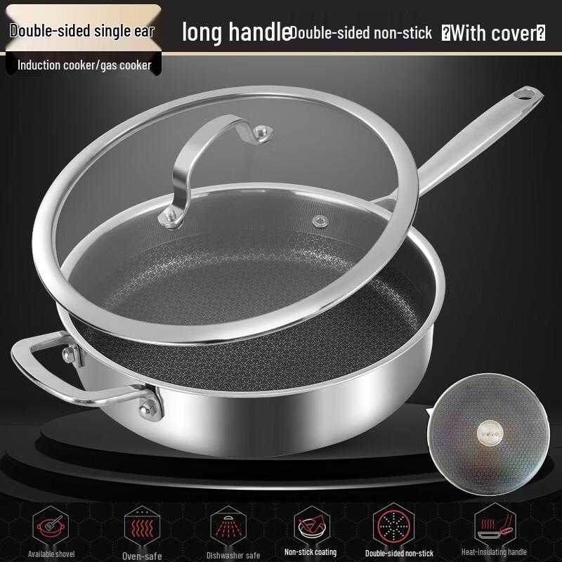 Zhi Shi Ceramic Non-Stick Frying Pan with Lid