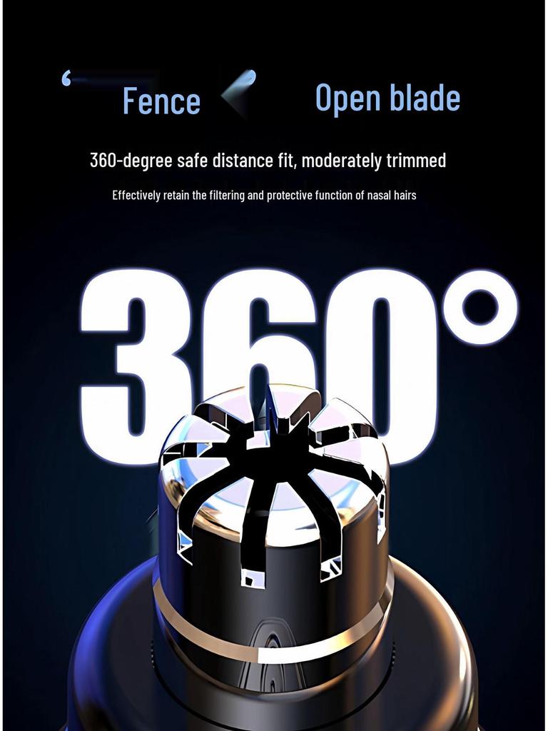 Nose Hair Trimmer for Men - Rechargeable, Water Washable, Portable Grooming Tool for Boys