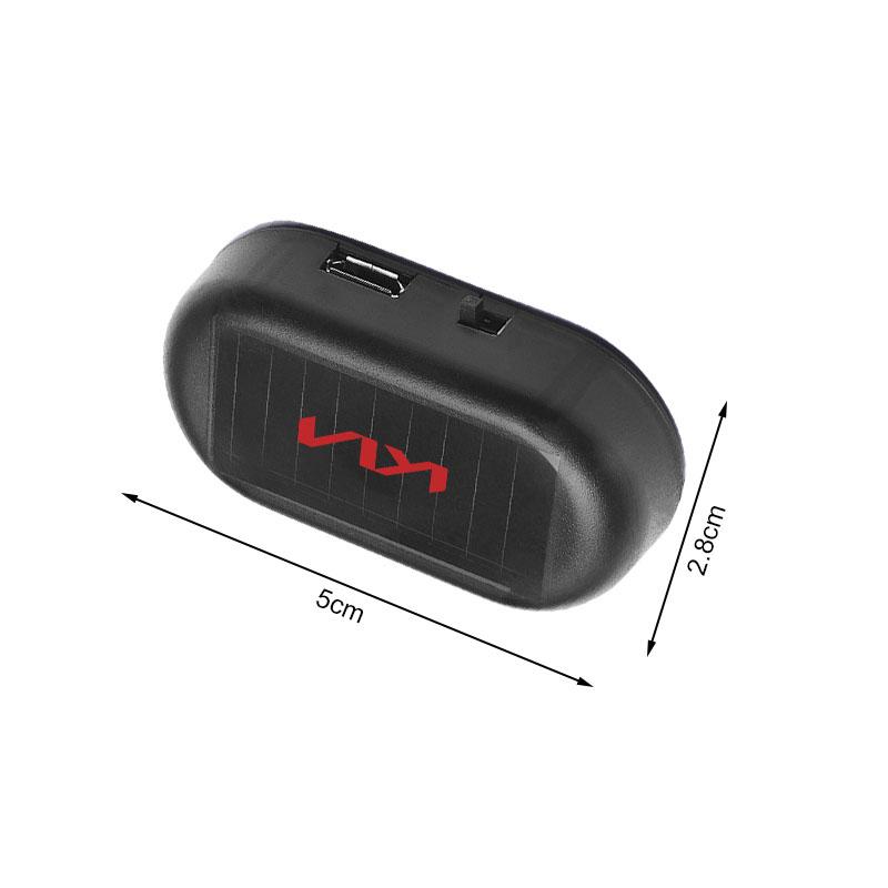 Sticker Car Solar Powered Wireless Anti-Theft Caution Lamp LED Flashing Light For KIA sportage rio ceed 2022 JD Soul Sorento Optima K5