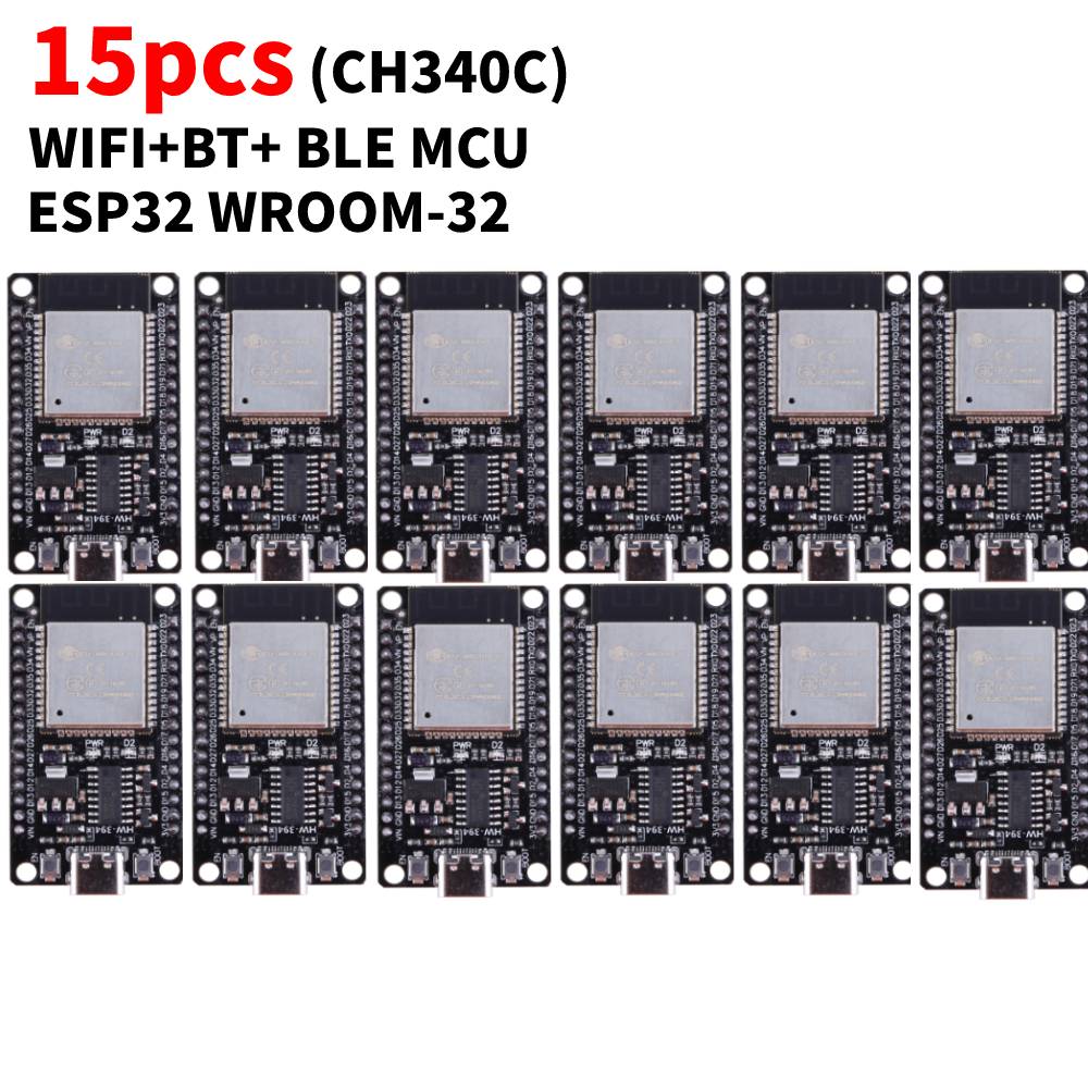 ESP32 WROOM-32 Development Board TYPE-C Micro USB WiFi+Bluetooth Ultra-Low Power Consumption SPI Flash 32Mbits Wireless Module