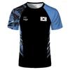 YY Logo Badminton Clothes T-shirt Sports Quick Dry Padel Tennis Uniform Men's South Korea Team Competition Jersey Clothing