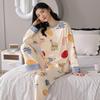 Women's Long Sleeve Cotton Pajama Set - Spring & Autumn Casual Wear