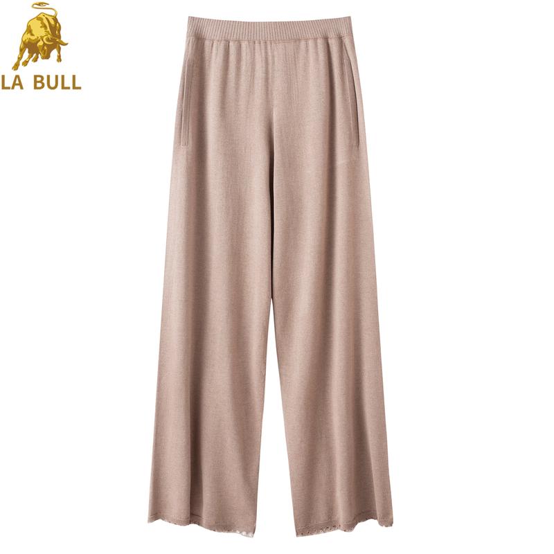 

LA BULL Women s Mulberry Silk Cashmere Draped Pants M