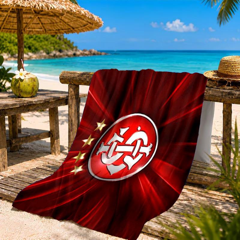 Always Fight Spirit Printed Microfiber Beach Towel, Soft And Absorbent, Quick-Dry, Ideal for Summer Travel, Beach Essential, Swimming Pool