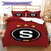 AC Sparta Prag Logo Bettwäsche Steppdecke Set Bettbezug Kissenbezug Heimdekoration Geburtstagsgeschenk (1 Bettbezug + 2 Kissenbezüge, ohne Füllung)