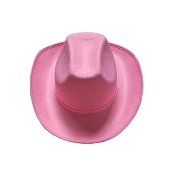 Cowboy Hat Women Men Western Adult Sun Hat Non-woven Fabric Cowgirl Hat Festival Theme Party Hat Fashion Accessory