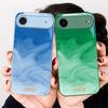 Ink wash connotation blue For iPhone 17 Air 16 E 15 14 13 Plus 12 mini 17 Pro Max 11Pro XR Xs X 7 8 11 Tempered Glass Phone Case