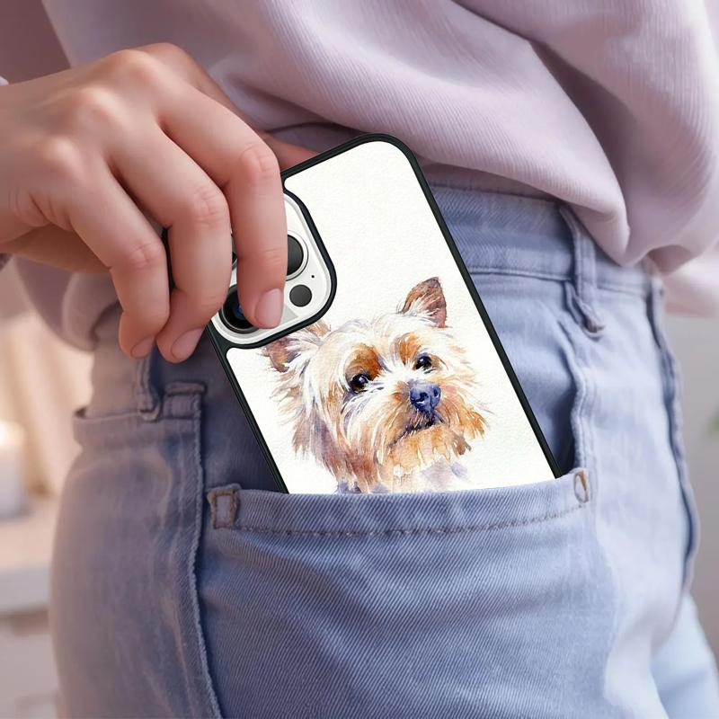 Yorkshire Terrier Yorkie Dog Pet Animal Phone Case For iPhone 17 Air 15 16e 14 13 Pro Max Coque 12 11 Pro Max PLUS Cover