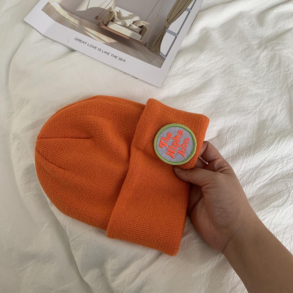 

Шапка классической вязки для пар, модная и теплая зимняя шапка оранжевый