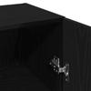 Wall Cabinet Black Oak 34.5 x 34 x 90 cm Engineered Wood