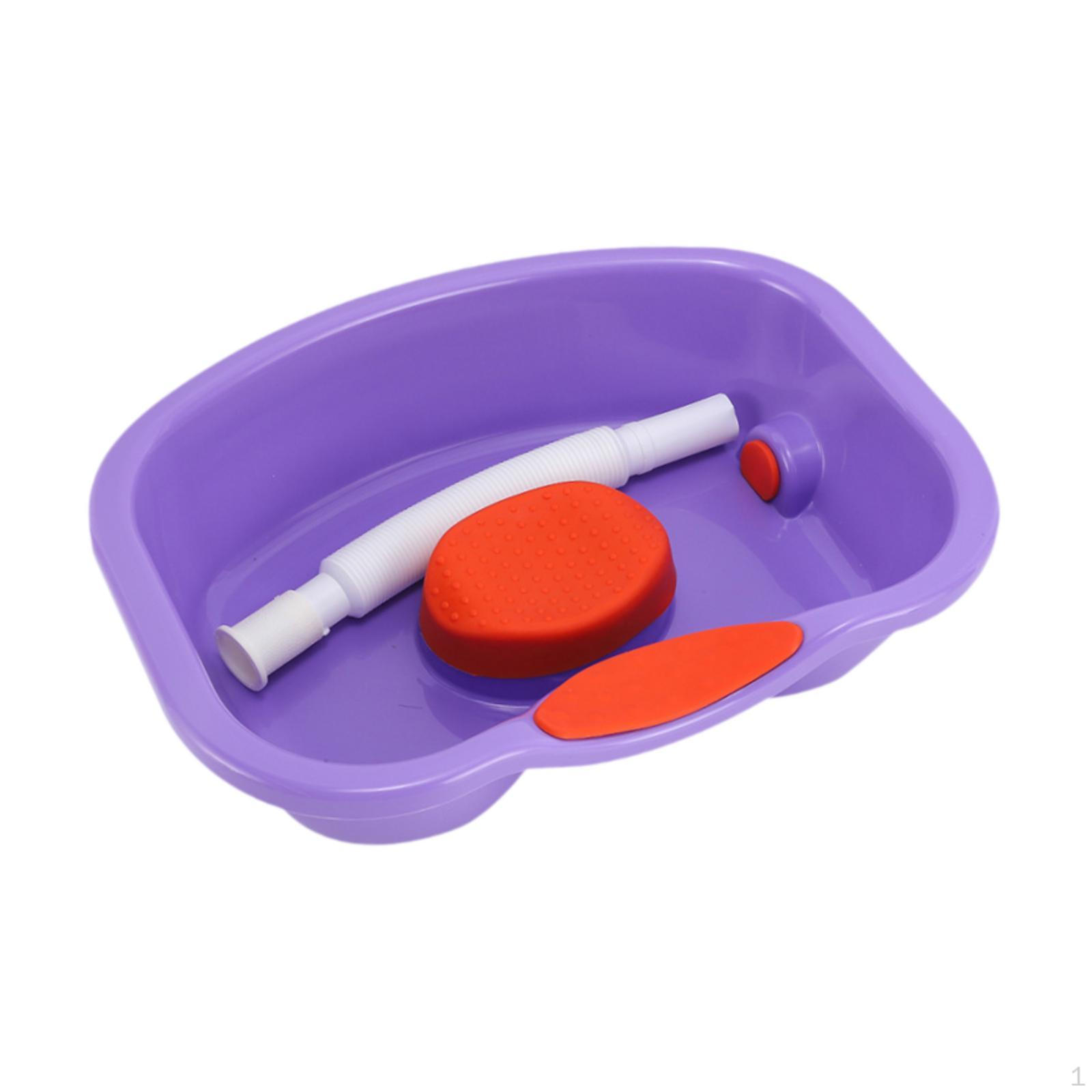 

Раковина для мытья волос, легкая гладкая миска для шампуня для салона красоты в спальне фиолетовый