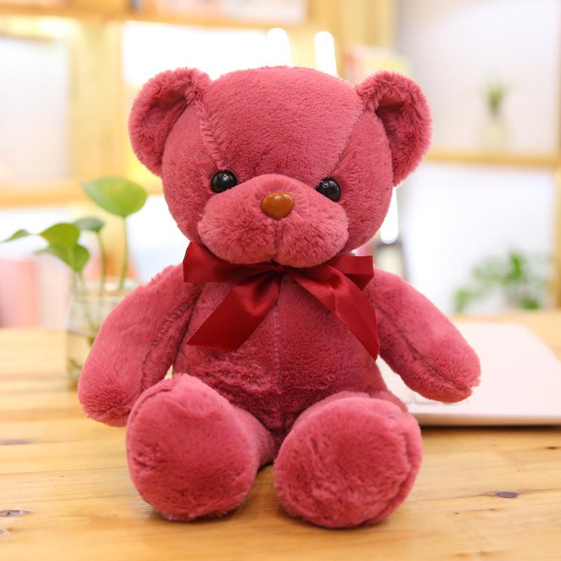 Cute Teddy Bear Hug Bear Doll Bear Doll Colored Bear Plush Toy Birthday Gift Grabbing Doll