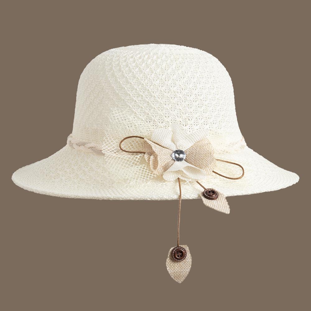 Sun Hat Women's Summer Sun Protection Hat Elegant and Comfortable Versatile Straw Hat Breathable Foldable Women's Summer Sun Protection Hat