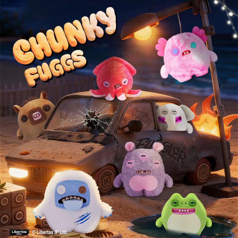 Funny Ugly Teeth Monster Plush Toys Bigg Fuggs Series Chunky Fuggs Bigg Nuggets Soft Stuffed Peluche Dolls Gift