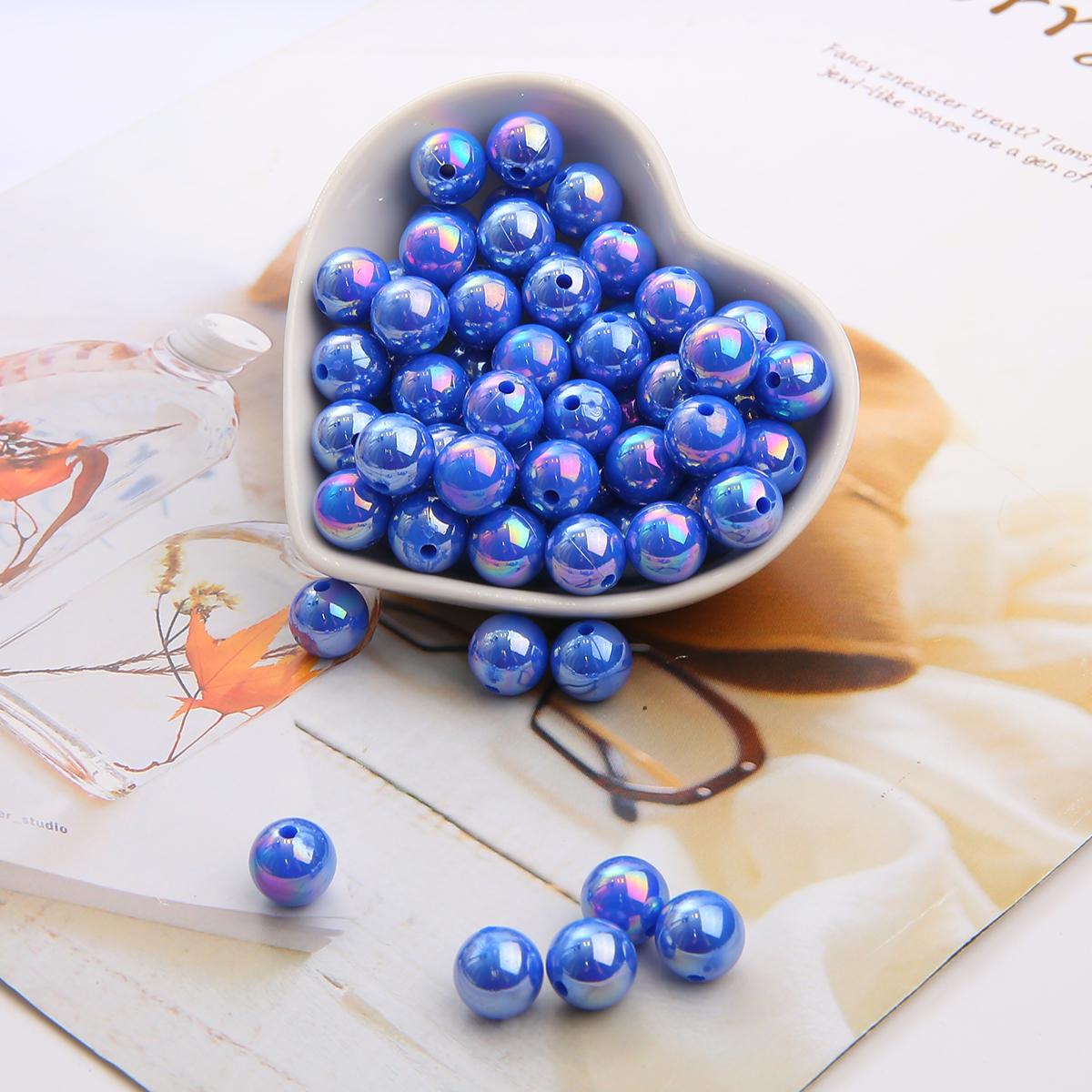 

6/8/10 мм ABS искусственный жемчуг разноцветные бусины блестящие пластиковые бусины-разделители для изготовления ювелирных изделий своими руками 6mm 100pcs королевский синий