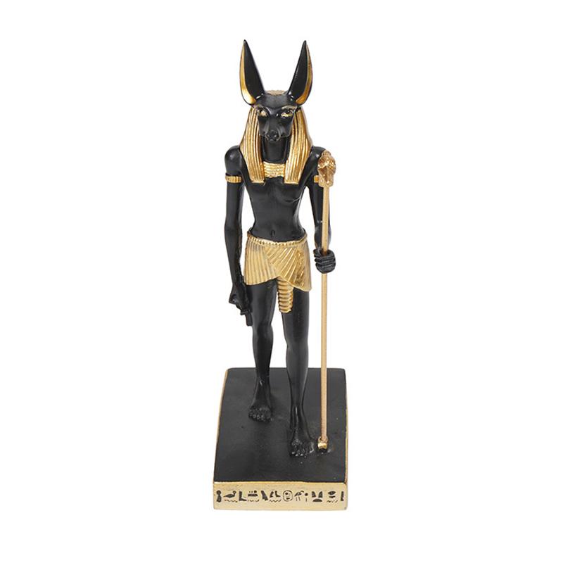 Egyptian Anubis Resin Crafts Dog God Retro Interior Decoration Tourism Souvenir Light Luxury Ornaments
