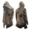 Men's Halloween Print Loose Fit Zip-Up Hoodie Jacket for Costume Party