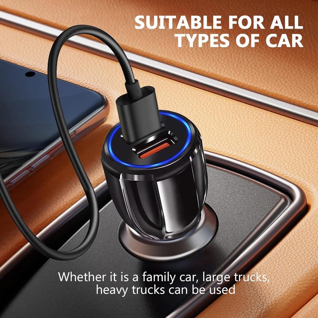 Fast Car Charger USB C Charging Cable Cord for Moto G Pure, Stylus 5G, Power, Play, One 5G Ace, G60S, G200, G9, G8, G7, Ultra Z4, G60, G22, G72, Edge