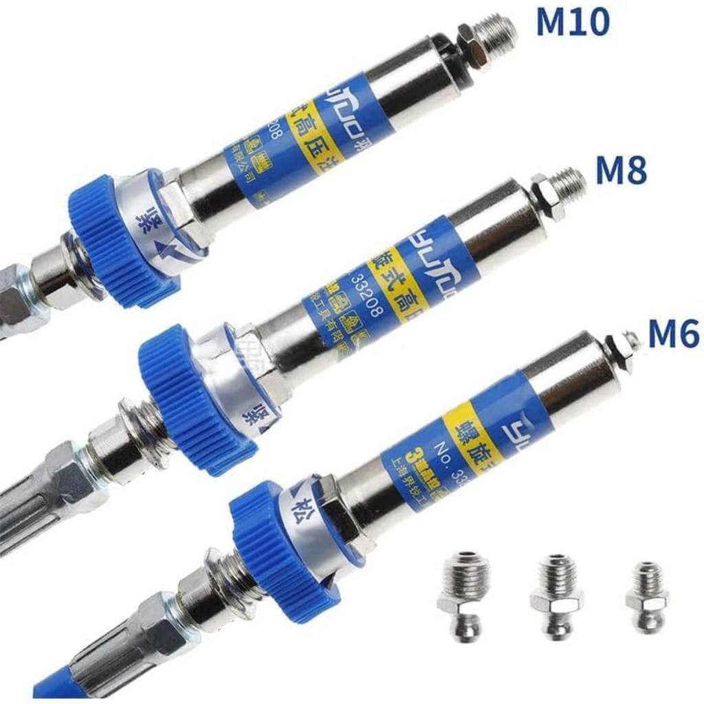 Grease Coupler High Pressure Grease Coupler Grease Fittings Extensions Heavy-Duty Grease Gun Coupler Fits All Grease Guns Quick Lock and Release