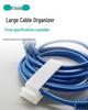 Adhesive Cable Clips - Wire Tie Holders, Flat Cable Buckle Organizers, Black and White