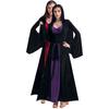 Women's Sexy One-piece Dress, Halloween Costume, Game Uniform, European and American Women's Court Cape Witch Costume