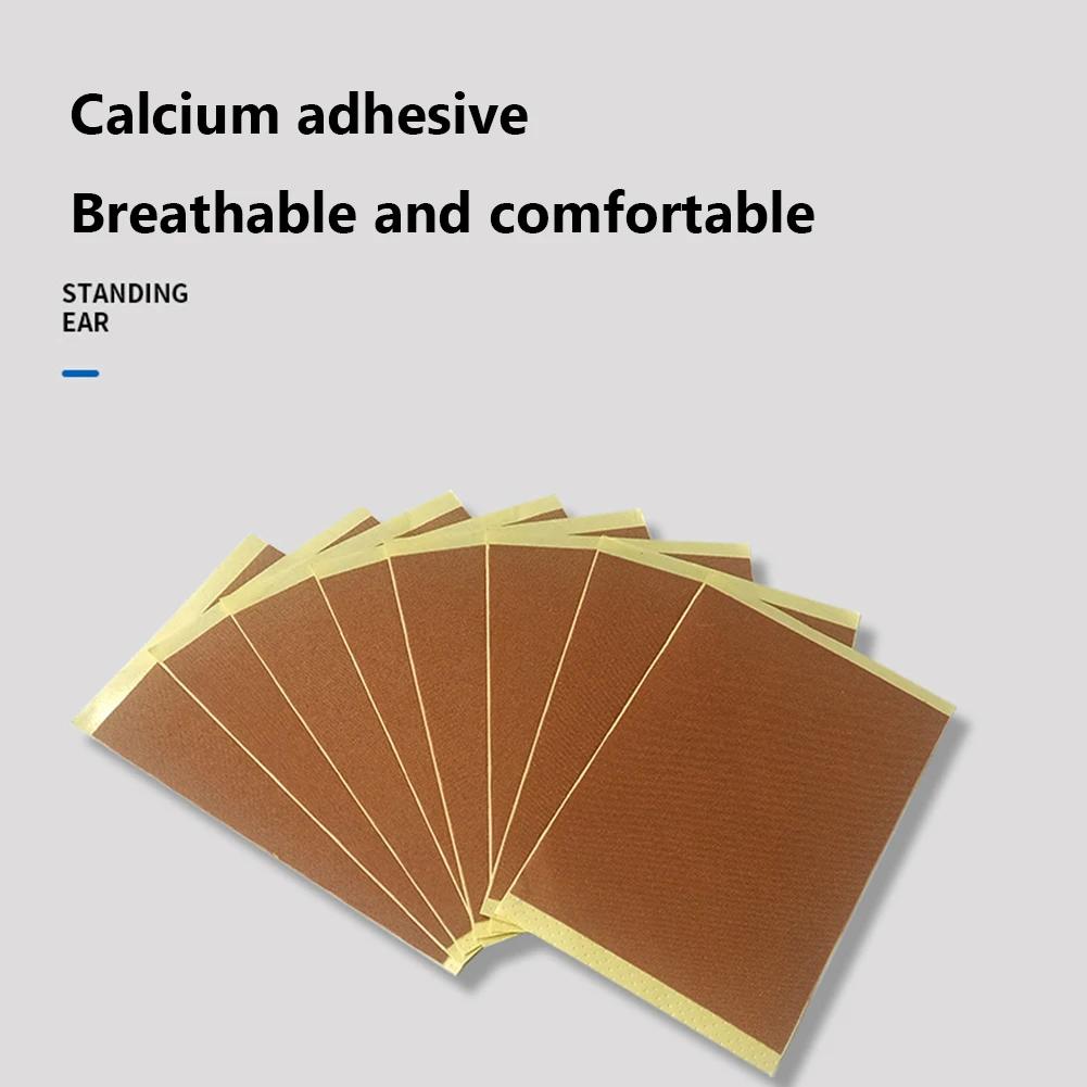 Practical Corrective Dog Ear Stickers Milk Calcium Herb Pet Ear Lifting Patch Breathable Arc Glue Free for Doberman Corgi