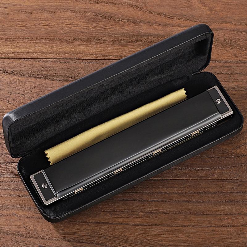 Harmonica Professional C for Key 24 Holes Polyphony Organ Diatonic Mouth with fo