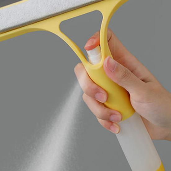 Glass Wiper TPR Soft Dual-Purpose Scraper Watering Can Windows Brush with Scraper Head Kitchen Countertops Spray