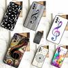 Treble Clef Music Note Case For Samsung Galaxy A55 A35 A15 A14 A34 A54 A73 A53 A33 A23 A13 A12 A32 A52 A51 Cover