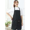Modern canvasförkläde (Svart)