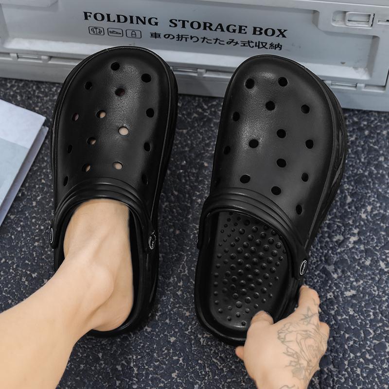 Men EVA Clog Sandals Water Friendly EVA Body, Thick Sole, Easy Slip On Structure, Non Slip Outdoor Casual Footwear for Summer
