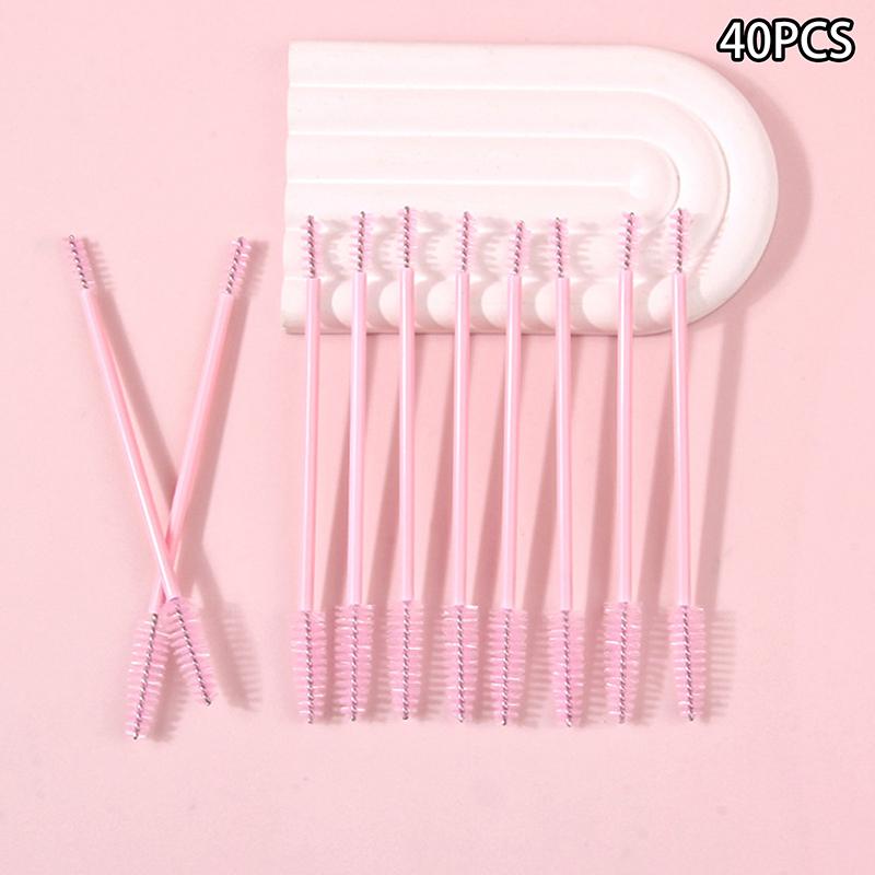 20/40Pcs Disposable Double-ended Eyelash Makeup Brush Eyelashes Extension Eyebrow Brush