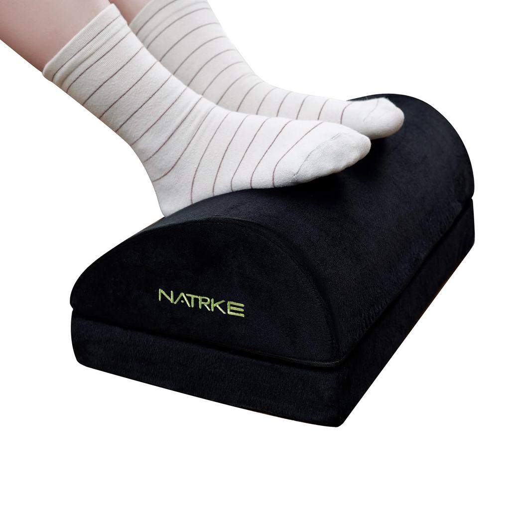 NATRKE Foot Adjustable Multifunctional Health Pillow for and 40cm X 25cm X Black Pillow, Height, Home, Office, Car, Telework, Gift, 15cm,