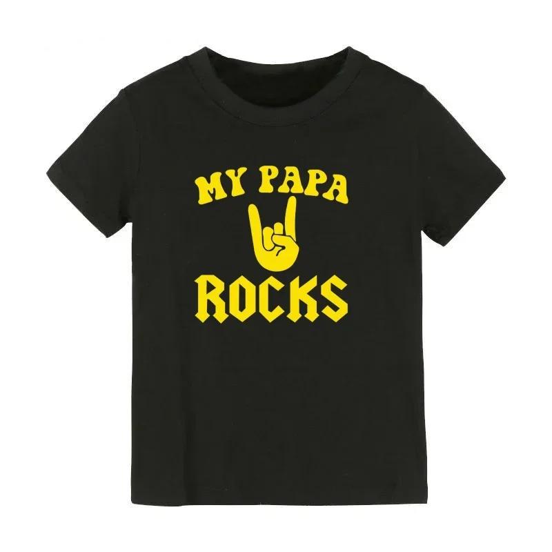 Born To Rock Kids TShirt Boys Girls Unisex Baby Clothes Cool Fashion Style Tops Children Summer Short Sleeve Graphic Tee Shirt
