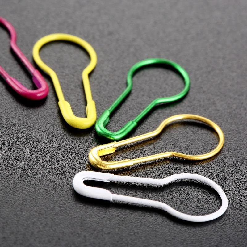 50 Stück Farbige Sicherheitsnadel Kürbisform Eisen U-förmige Schnalle Nadel Häkeln DIY Kleidungsetiketten Zubehör Schmuck Nähzubehör