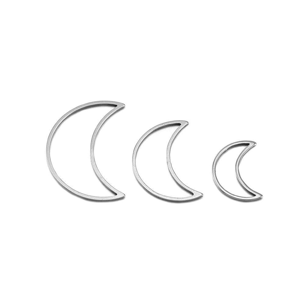 

Рамка для подвески из нержавеющей стали своими руками для ювелирных украшений, галстуков Moon, Medium*30