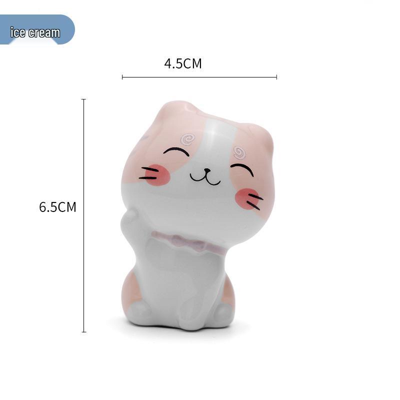 

Расписанная вручную керамическая фигурка кота, приносящего удачу – японский подарок