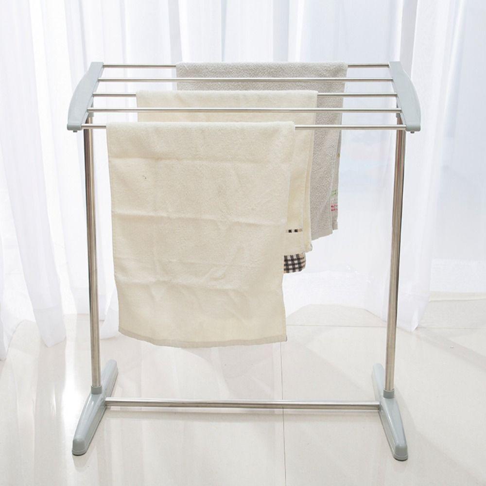 Platzsparender Kleiderbügel Edelstahl Hängender Kleiderständer Handtuchtrockner