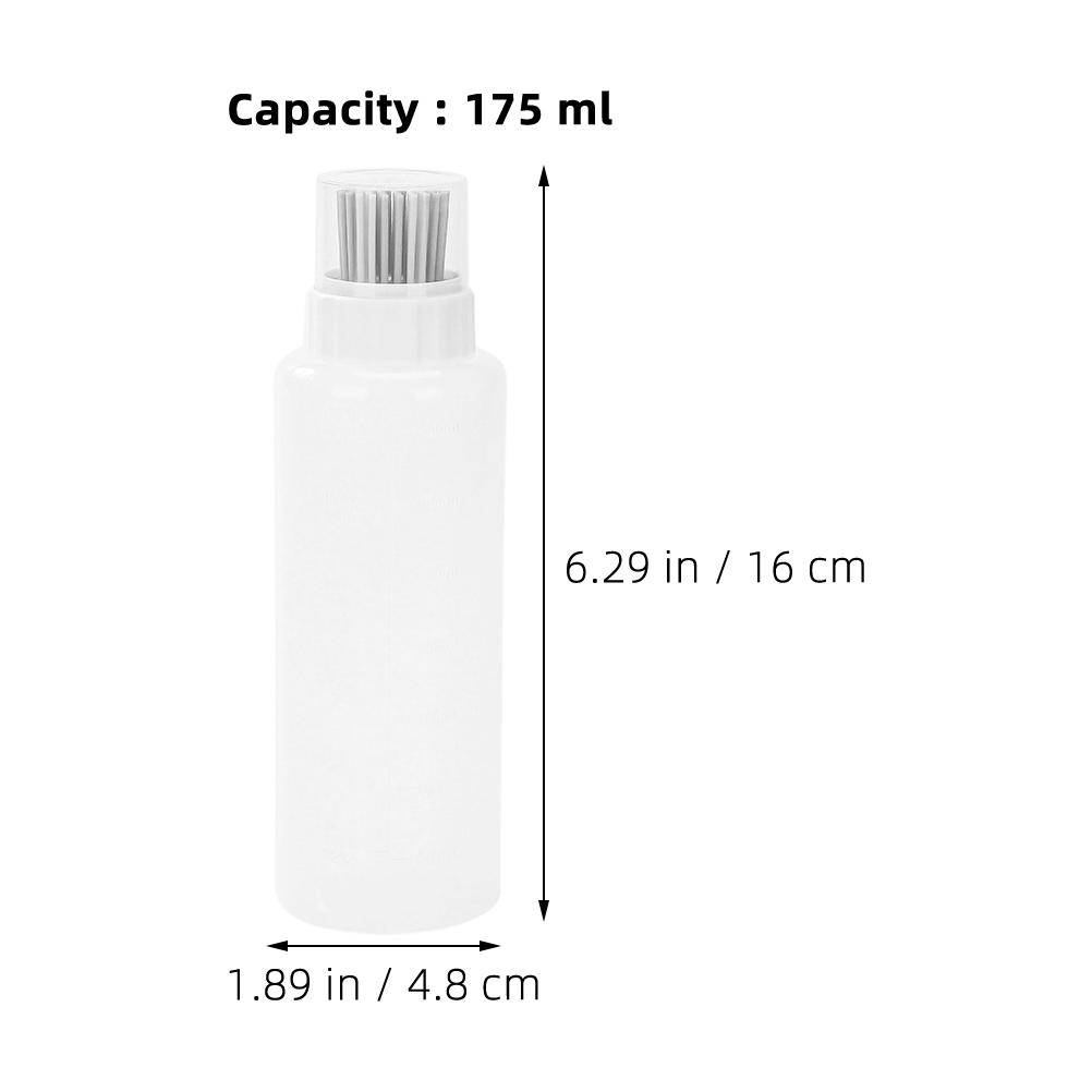 

175Ml Silicone Oil Brush Bottle Measurement Scale Cooking Baking Grilling Basting Kitchen Gadget Tool Squeeze Dispenser Bbq серый