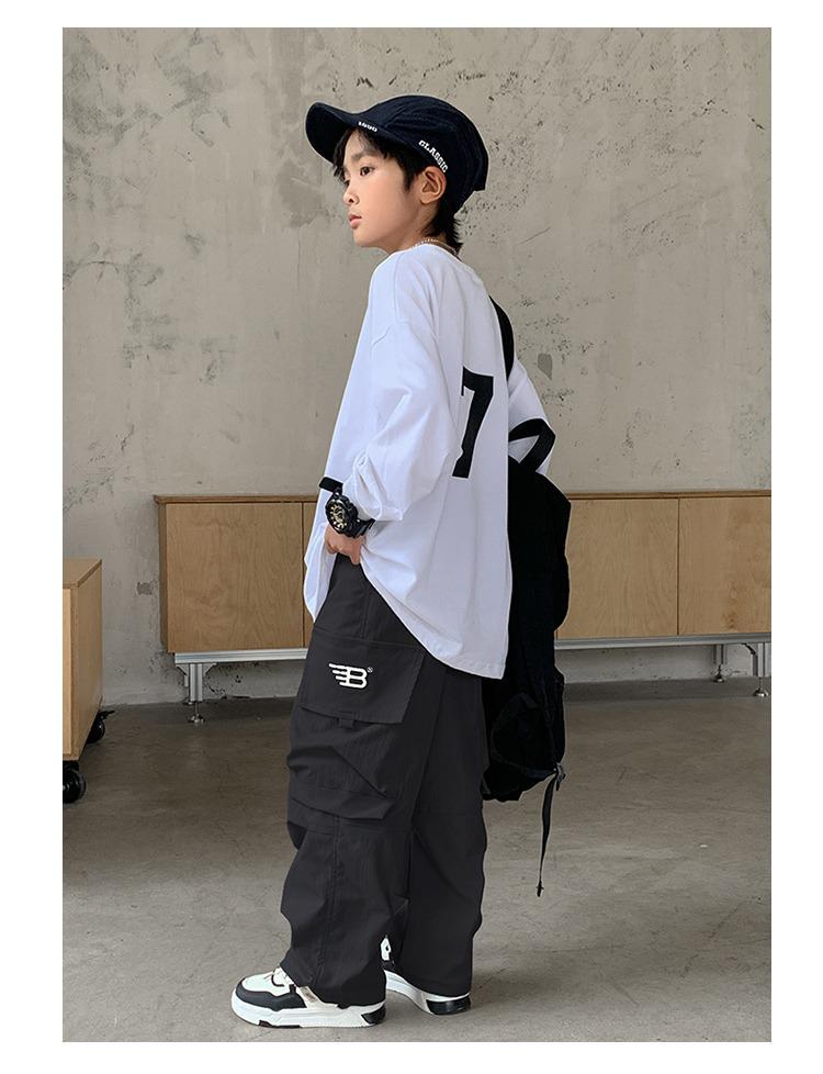 Trendige Cargo-Hosen für Jungen für Frühling und Herbst 2025, stilvolle Freizeitkleidung für Kinder