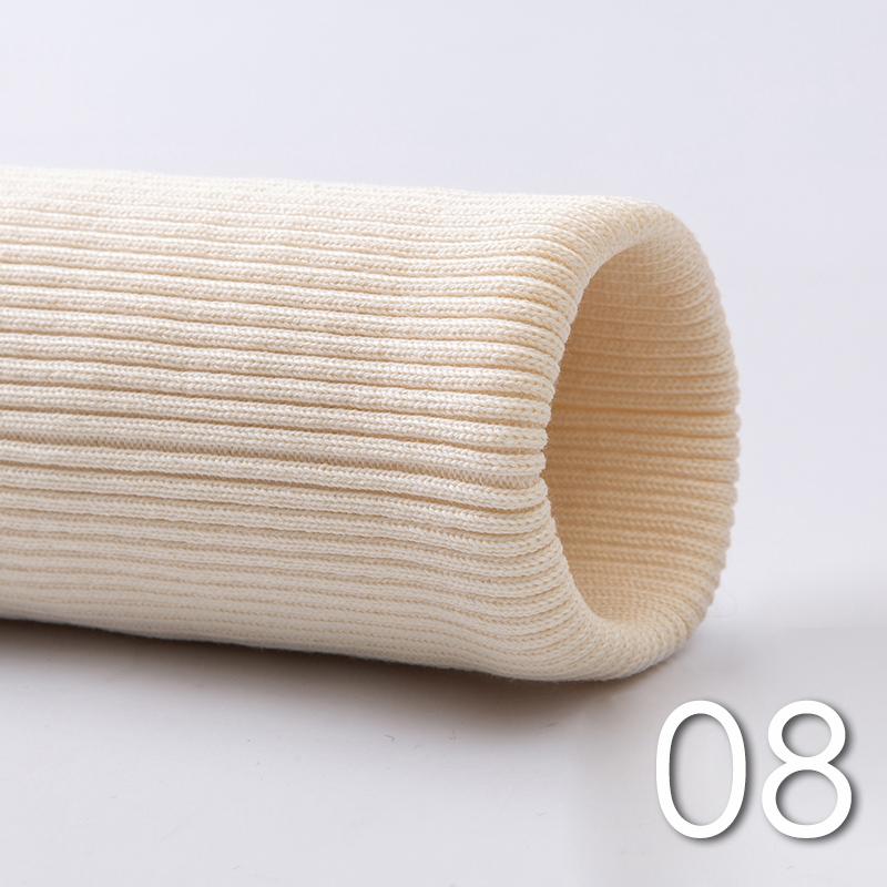 Cotton Rib Stretch Knit Cuffs Collars Hems Fabric Ribbed Knitted Cuffs Neckline Fabric For Sweatshirt Down Jackets Accessories