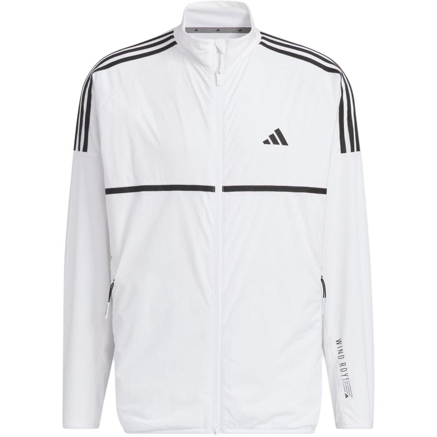 Adidas Rdy Retro Sports Stand Collar Jacket Striped Zipper Windbreaker Long Sleeve Jacket Men Jackets White IM6435