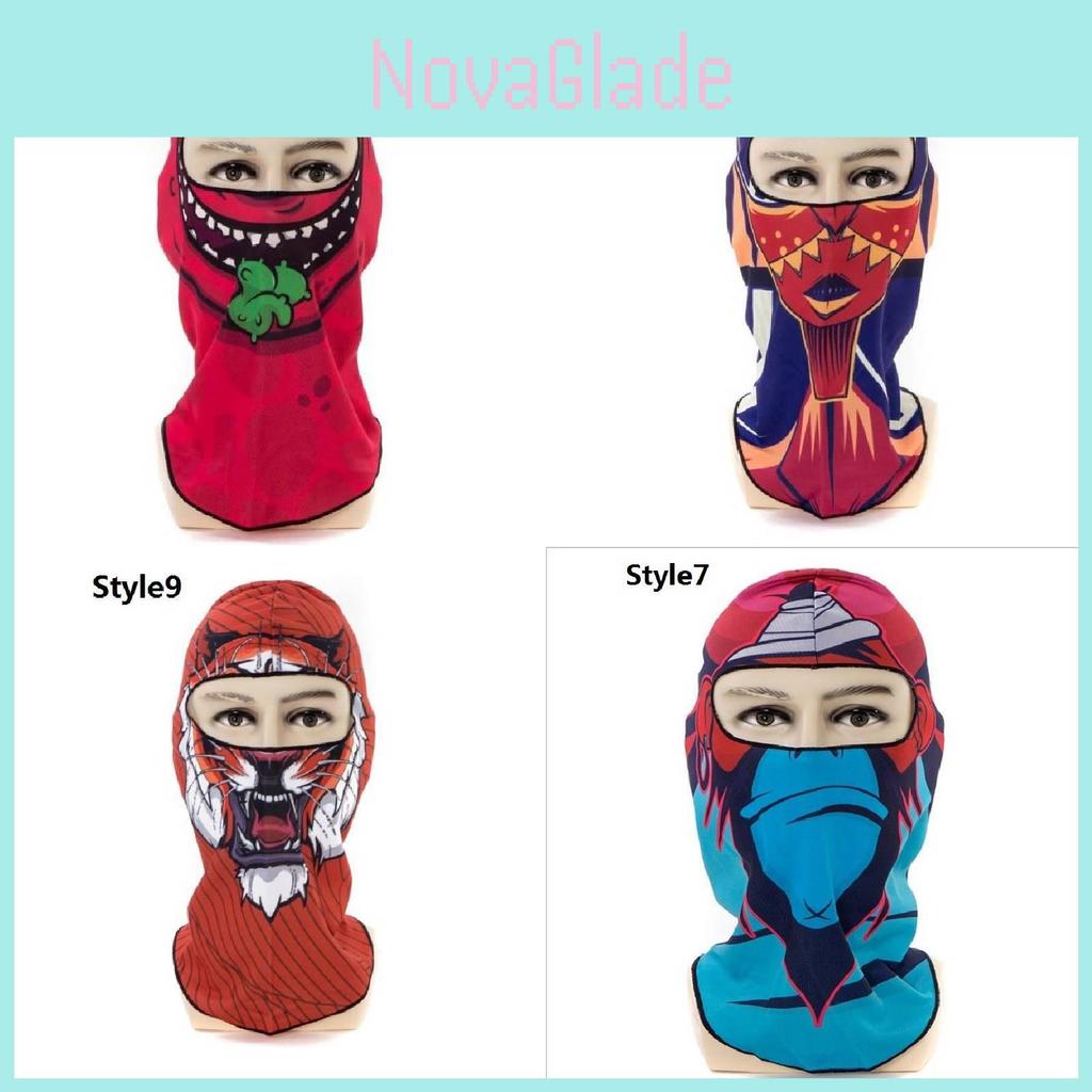 Stylish Windproof And Warm Cycling Mask Unisex Ski Mask With Unique Prints
