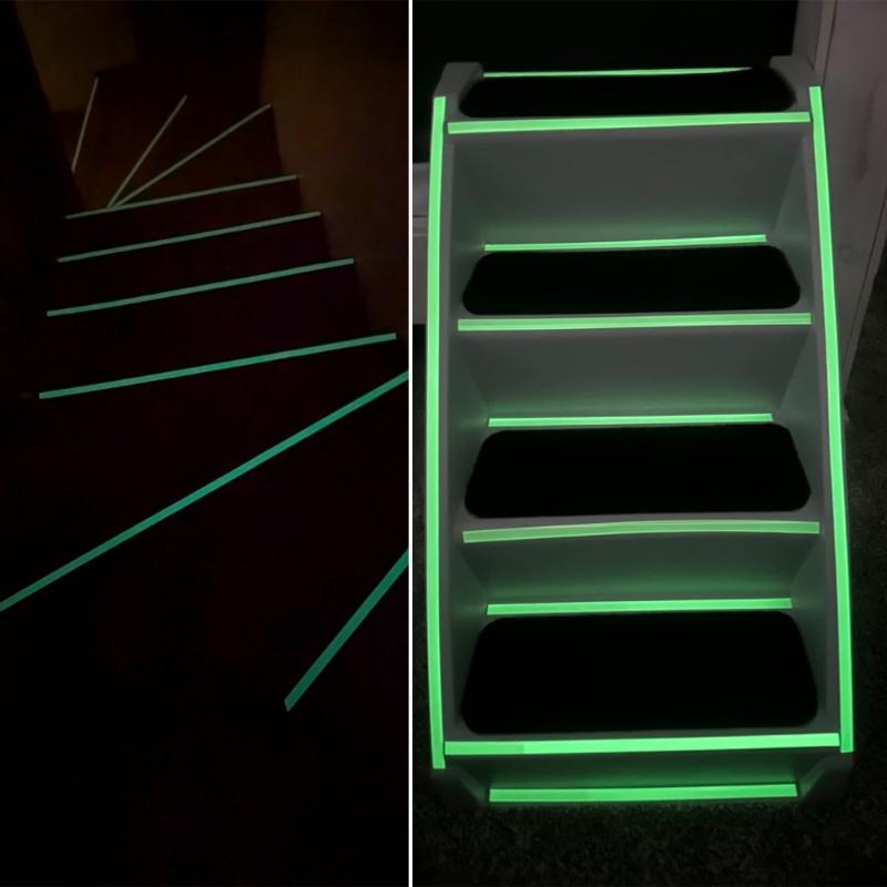 Glows In Dark Tape For Safety And Decoration Sturdy Waterproof Adhesive Materials With Long Time Use Luminescence