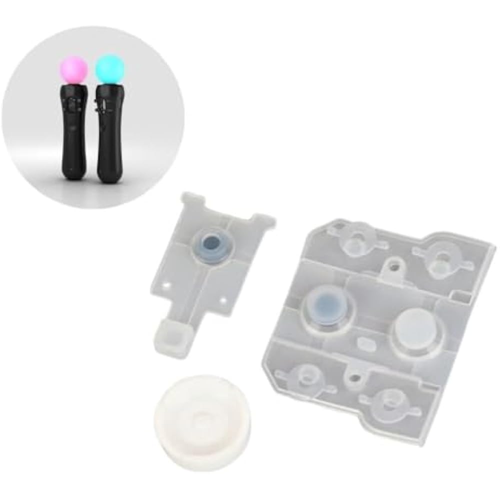 EC Support Compatible Products PS Move Controller Conductive Rubber Pad Repair Parts Set PSVR Mot...