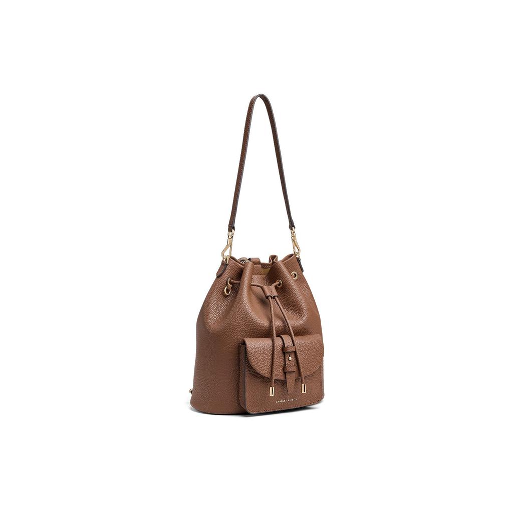 Charles & Keith Mini Ck 26 Summer Minimalist Drawstring Backpack Women Backpack CK2-60151619