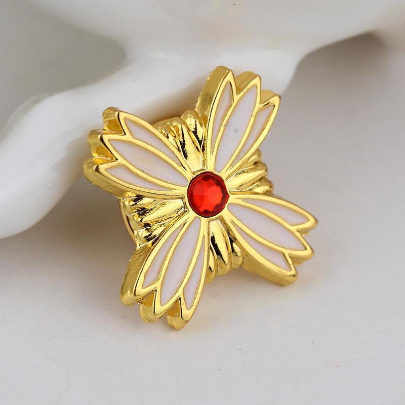 Ace Attorney Anime Lapel Pin - Creative Japanese Cartoon Merchandise Badge.
